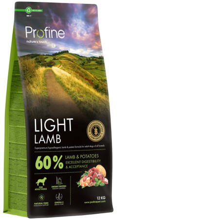PROFINE LIGHT LAMB & POTATOES 12KG